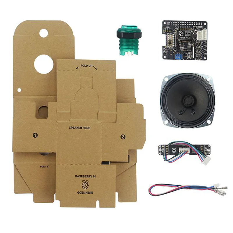 Голосовой комплект Google AIY для Raspberry Pi 3 Model B+(plus)/Raspberry Pi 3B и Raspberry Pi 2 Pi Zero