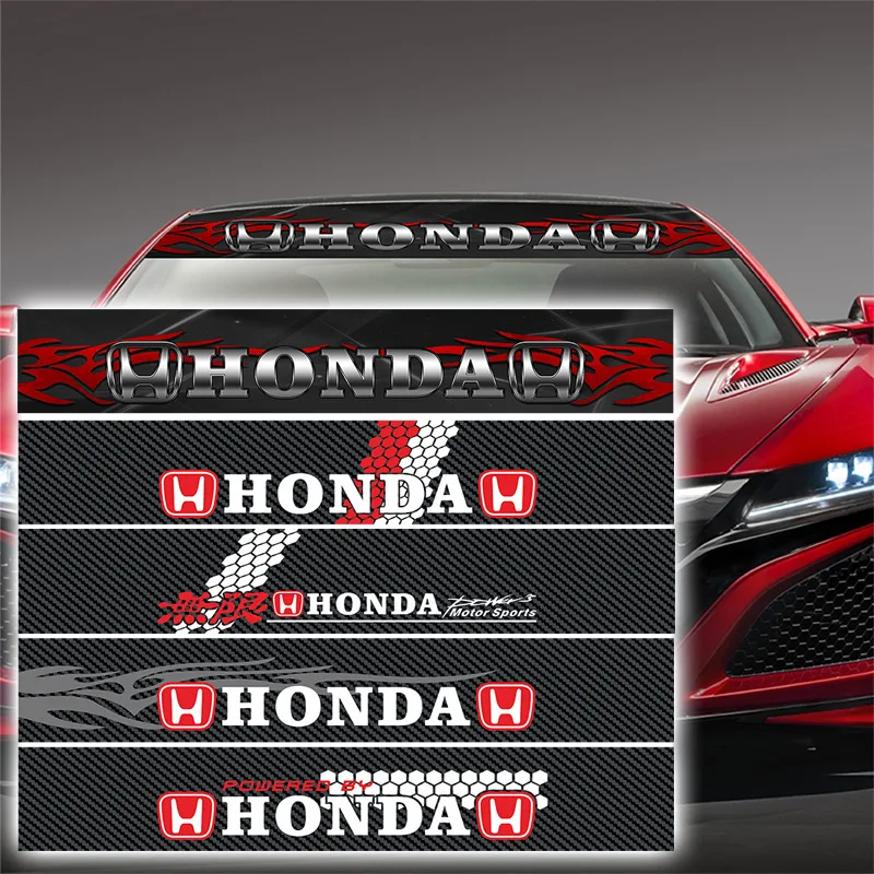 Автомобильная наклейка на лобовое стекло тюнинг автомобиля для Honda Accord 7 Civic 5D Fit Crv