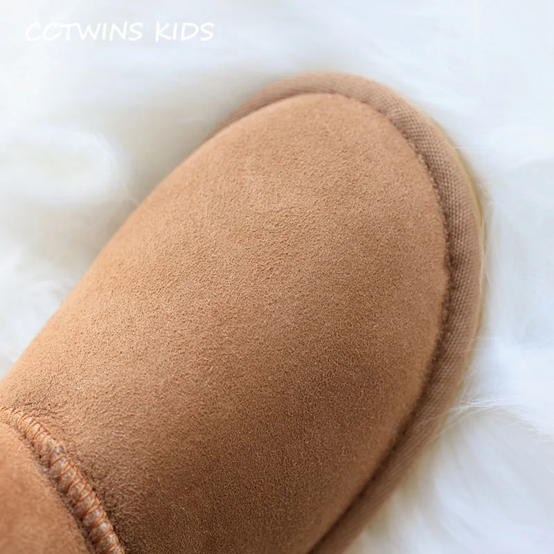 CCTWINS/детская обувь; коллекция года; зимние модные ботинки из овечьей кожи для маленьких мальчиков; брендовые зимние ботинки для девочек; детская теплая обувь; SNB119