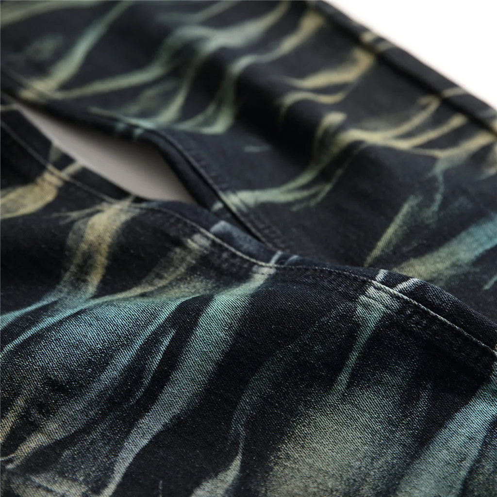 Jeans Retro Nostalgia Straight Denim Jeans Men Plus Size 28-42 Casual Men Long Pants Trousers Fashion Biker Jean 10.21