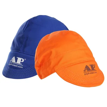 

Retardant Frabic Welding Cap Universal Adjustable Elastic Welding Flame Retardant Cloth Hat Cap Head Protection For Welding