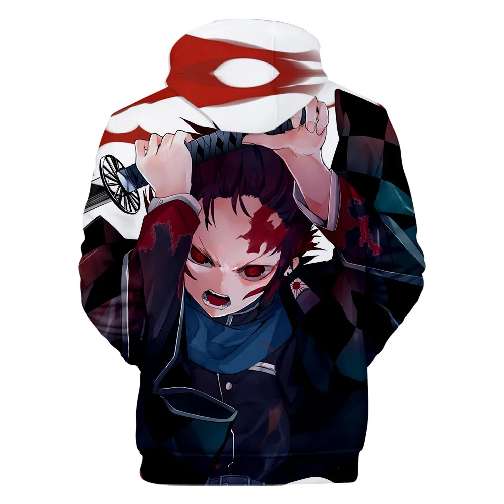 Толстовки с капюшоном в стиле аниме «Demon Slayer Kamado Tanjirou» 3d косплей костюм мужской свитшот для мальчиков Модный Пиджак Xxs 4xl Осенние Топы с длинными рукавами