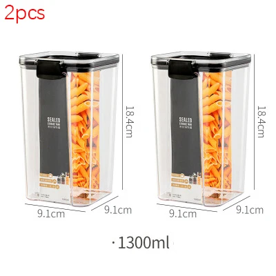 Buy Wholesale China Hot Sale Plastic Clear Airtight Kitchen Food Storage  Container Multigrain Sealed Pantry Box For Storage & Food Storage Container  at USD 0.52