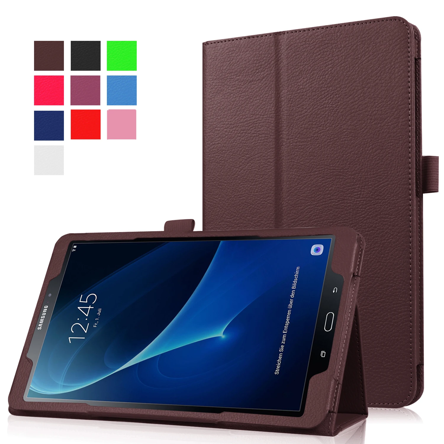 

Magnetic PU Leather Case For Samsung Galaxy Tab A6 10.1 2016 SM-T580 SM-T585 Smart Wake-Sleep Tablet Cover