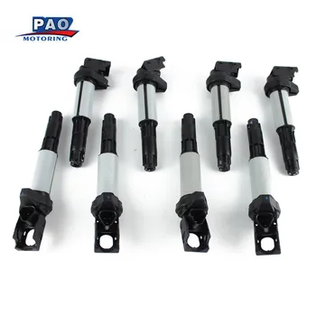 

8PCS Ignition Coils Pack Fits For 2000-05 BMW 1 3 6 7 X3 X5 Z3 Z4 Series E81 E46 E90 E91 E39 12137551260 12131712219 12131712223