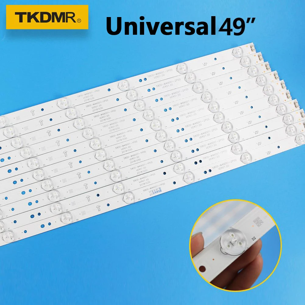 Светодиодная лента TKDMR для ТВ 10 шт./компл. 49 дюймов 5800-W49001-1P00 49E6000 49E3000 480 мм 6