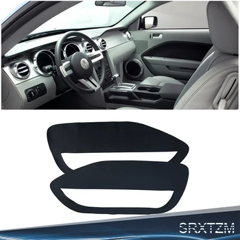 

LHD For Ford Mustang 2005 2006 2007 2008 2009 Car Door Armrest Panel Microfiber Leather Cover Trim