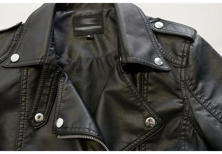 RICORIT теплое зимнее мотоциклетное пальто Женская искусственная кожа с лацканами короткие пальто Koren Модные женские куртки-бомберы