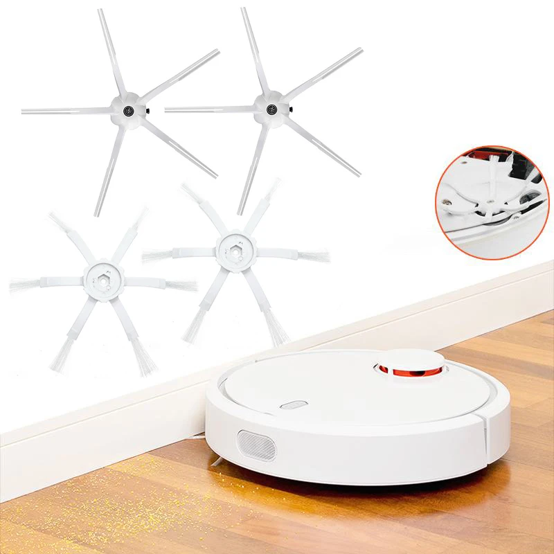 Боковые щетки комплект для Xiaomi Roborock S50 S51 S55 S60 S61 части пылесоса пыли Очистка боковые щетки