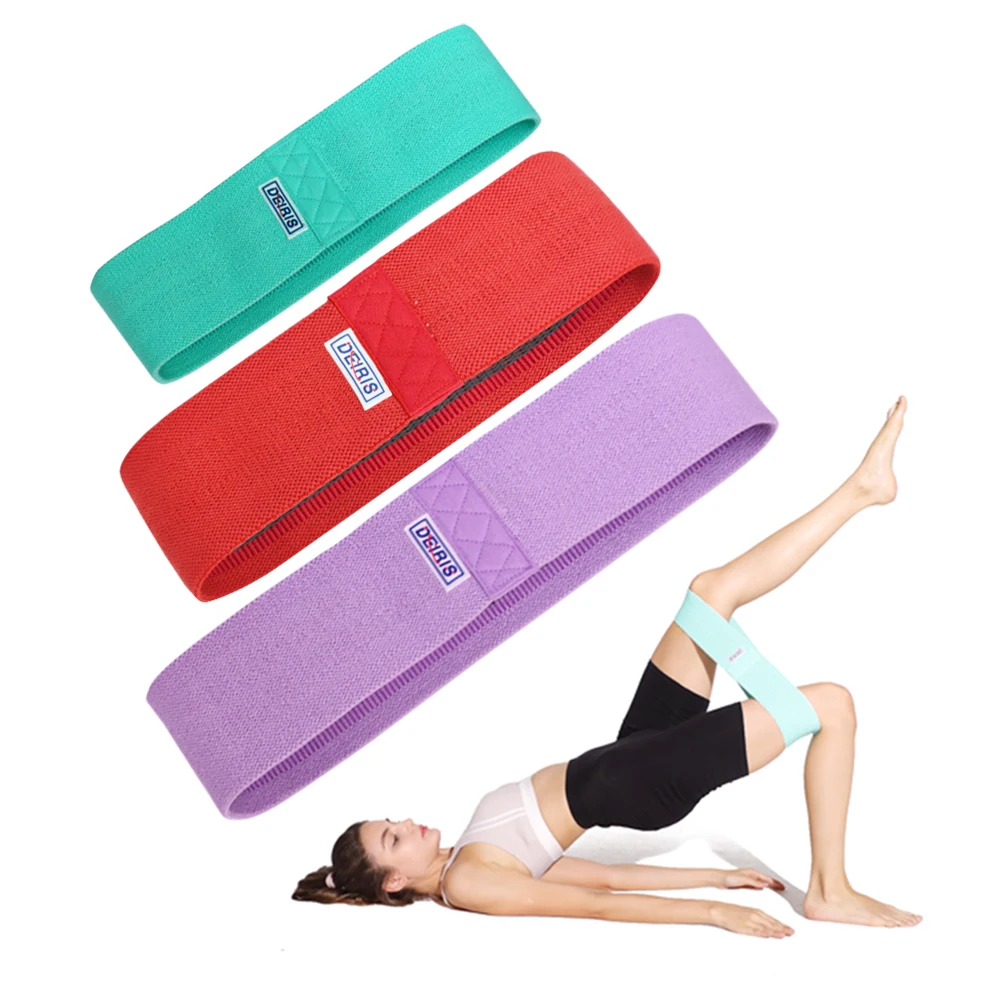 

Unisex Resistance Bands Set Hip Circle Band Exercises Elastic Cotton Band Yoga Workout