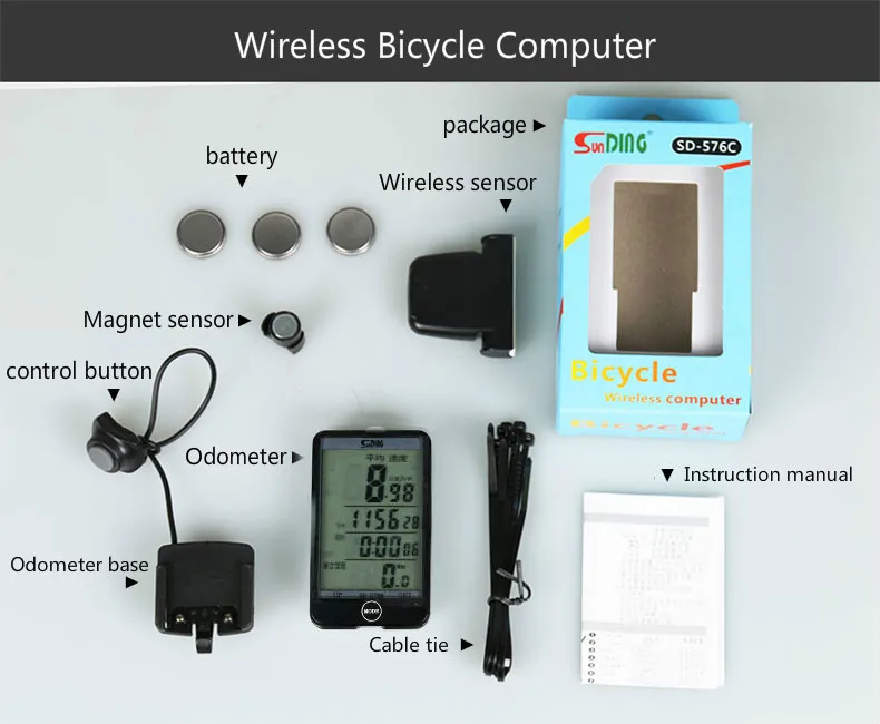 Водонепроницаемый велосипедный компьютер беспроводной и проводной MTB велосипед велосипедный одометр секундомер Спидометр светодиодный цифровой