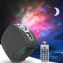 

Star Light Projector Colorful Aurora Nebula Water Pattern Bluetooth Music Remote Control Led Galaxy Star Moon Night Light
