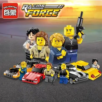 

1225 316pcs Racing Force Figure Constructor Model Kit Blocks Bricks Toys for Boys Girls Children Modeling