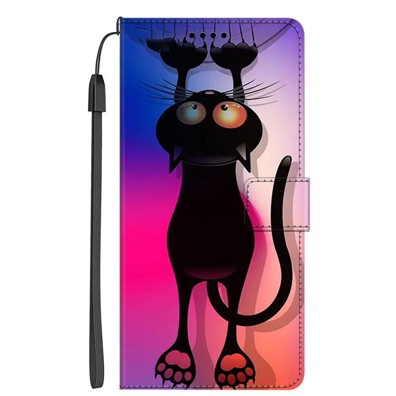 cases for oppo black For Oppo A16s A16 Case Wallet Flip Leather Phone Cases for OPPO Reno 6 Pro Plus 5G / Realme C21Y Stand BOOK Cover bags Coque best case for android phone Cases For OPPO