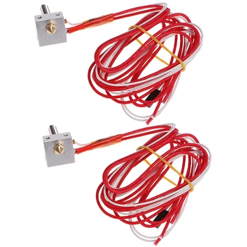 

2Pcs Extruder Part Durable Strong Sturdy Novel Heating Nozzle Extruder Nozzle Filament Nozzle Hot End