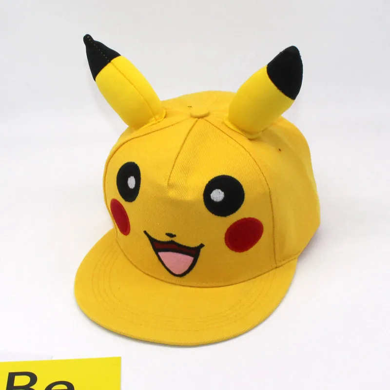 New Fashion Anime Cartoon Pokemon Pikachu Baseball Caps Parent-Child Adult Children Hip Hop Hats Outdoor Shade Cap