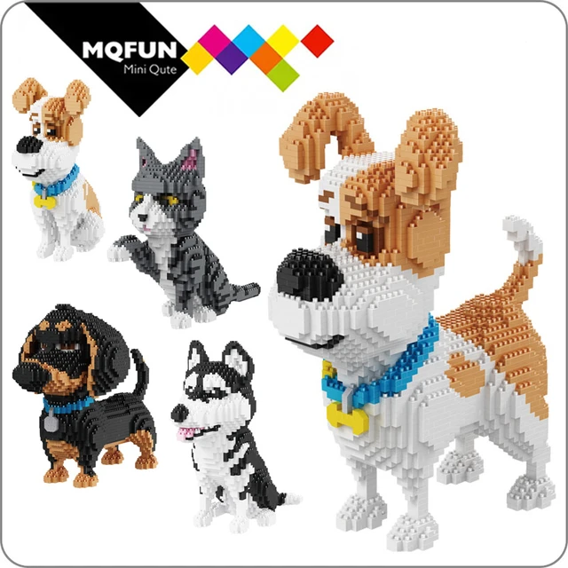 Balody 18244 Animal World Dachshund Dog Puppy Pet Doll 3D Model DIY Mini  Diamond Blocks Bricks Building Toy For Children No Box - AliExpress