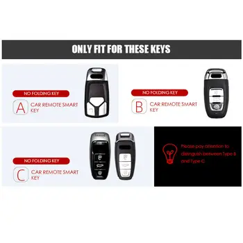 Custodia/cover per Chiave/telecomando in Cuoio Per Audi A1 A3 A4 A5 Q7 A6 C5 C6 Supporto da Auto Borsette A Distanza copertura Auto-Styling portachiavi - Auto Car Styling Caso Chiave di Cuoio Per Audi A1 A3 A4 A5 Q7 A6
