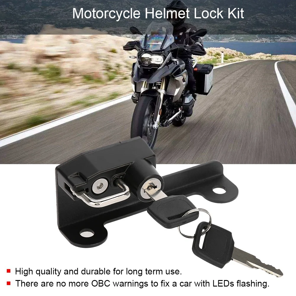 

Universal Motorcycle Helmet Lock 22mm Handlebars Helmet Security Lock Padlock for BMW R1200GS LC 2014-2018 R1250GS Adventure2019