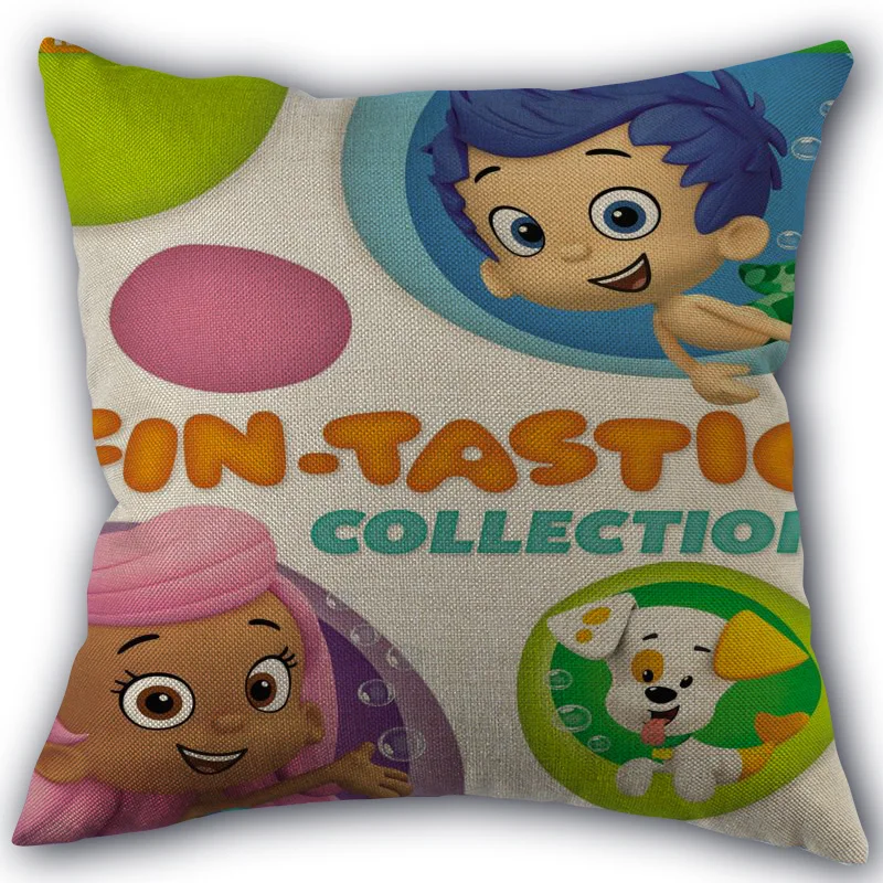 Наволочка Bubble Guppies, хлопок, лен, ткань, квадратная, на молнии, наволочка 45X45 см, свадебная декоративная наволочка - Цвет: 11