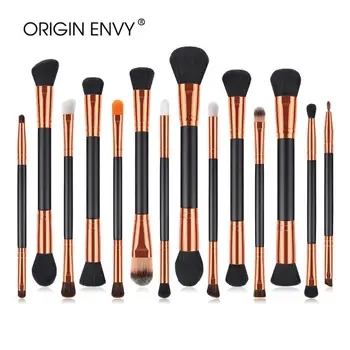 

ORIGIN ENVY 14pcs Double bristles multifunctional makeup brushes Foundation Professional Make Up Brush Lip Eye Beauty Tools Kit