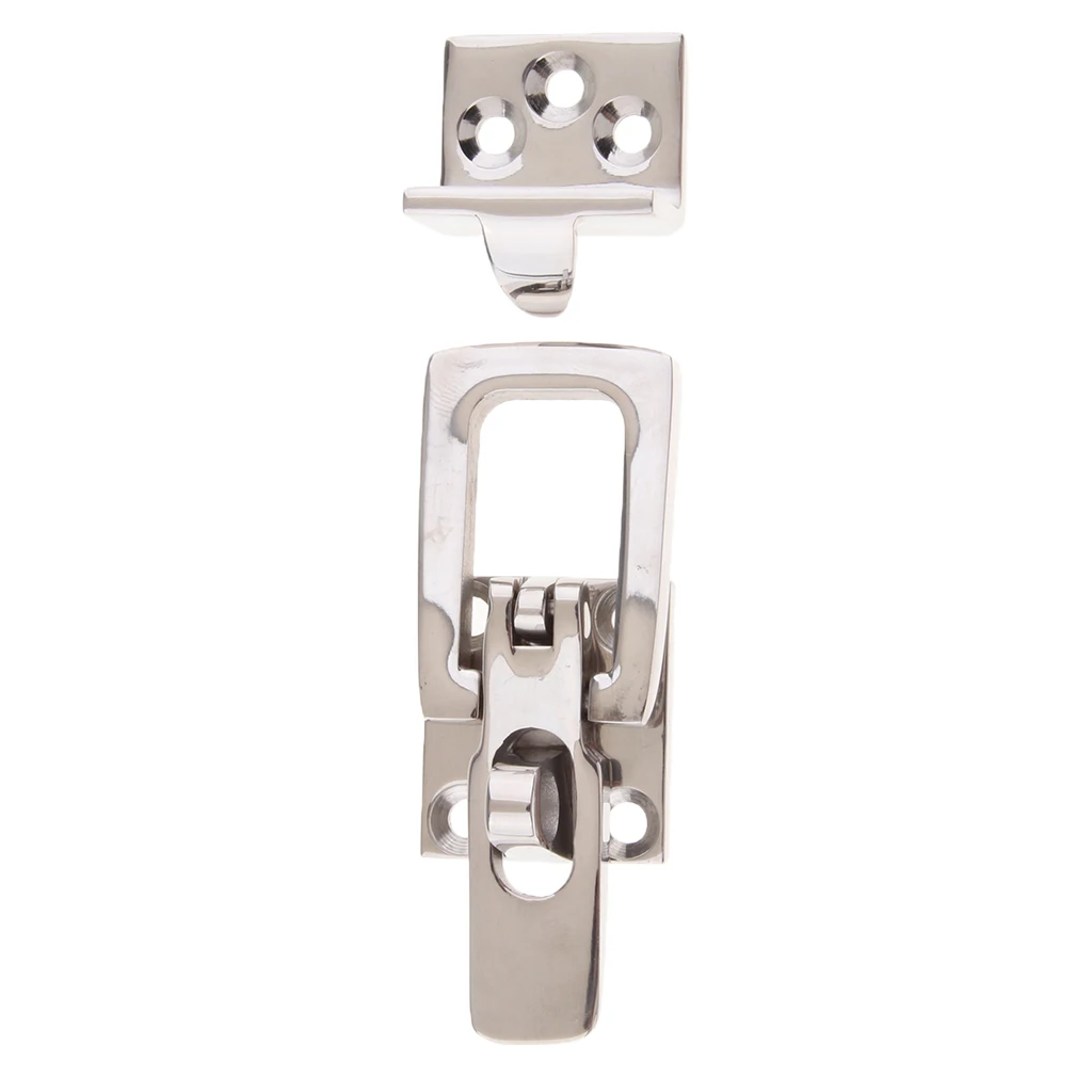 316 Stainless Steel Swivel Eye Hasp Latch Boat Marine Yacht Hardware