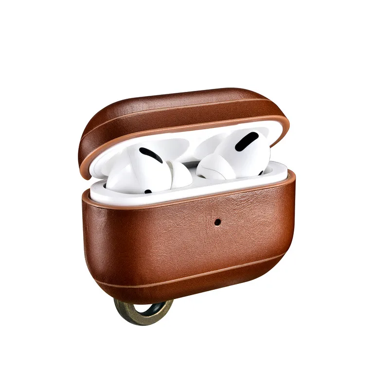 Роскошный чехол из натуральной кожи для Apple Airpods Pro, модный защитный чехол, чехол для Air pods 1and2, чехол для ключей