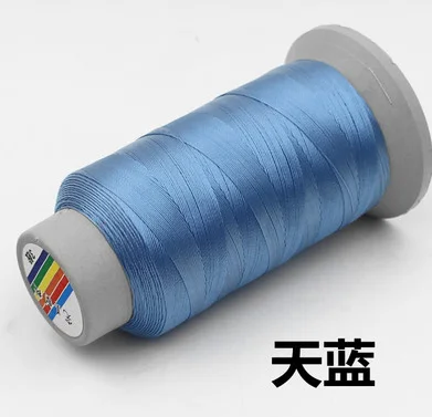 sky blue 2 rolls 210D высокая прочность толстая нейлоновая швейная нить для швейной машины кожаный диван Холст Джинсы Брюки diy аксессуары 21colors1395 - Цвет: sky blue 2 rolls
