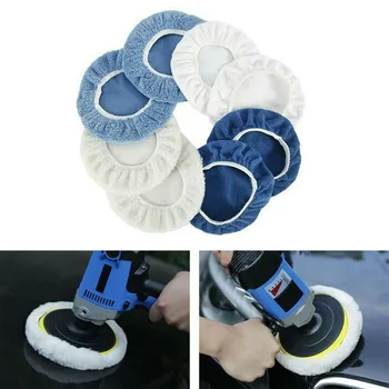 

8PCS Cover 5-6Inch Pad super fine Waxers Bonnet Set Buffing Tool Car Soft