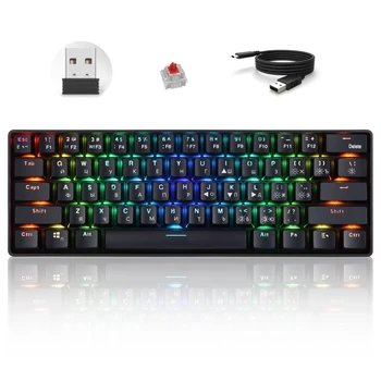 

61Keys USB 2.4G Wireless Dual Mode Mechanical Keyboard Backlit Gaming Keyboard