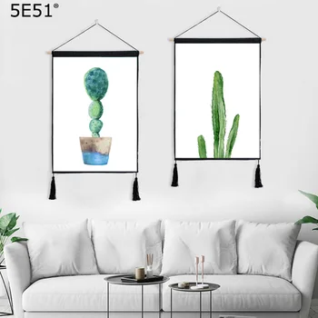 

INS Nordic cotton and linen painting background cloth tassel painting 45*65cm