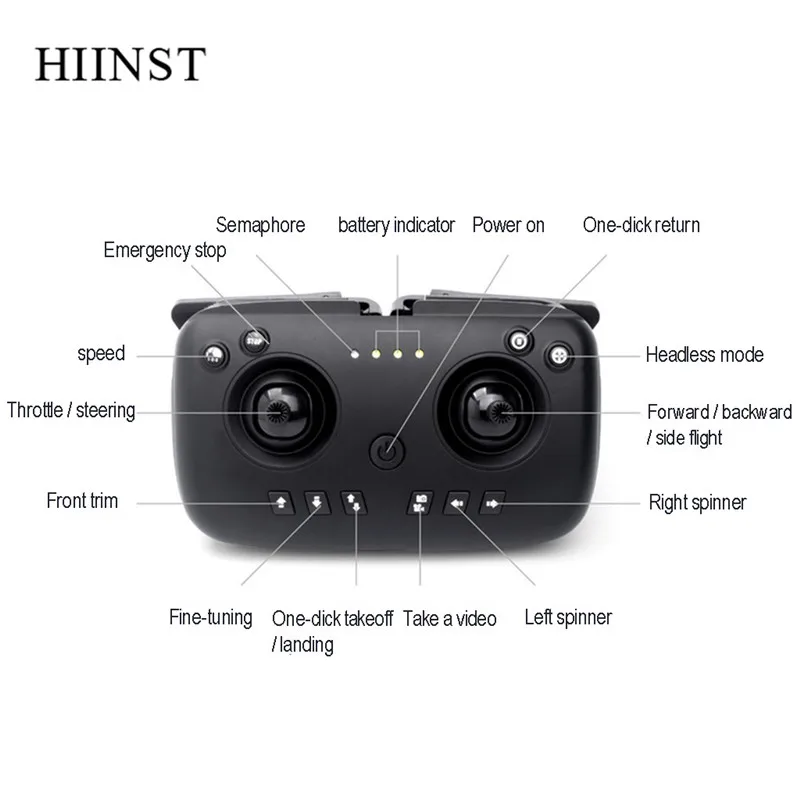 Hiinst 5G Радиоуправляемый Дрон 4K HD камера Дрон wifi FPV длительный срок службы складной Радиоуправляемый квадрокоптер с USB дистанционным управлением Вертолет Безголовый режим