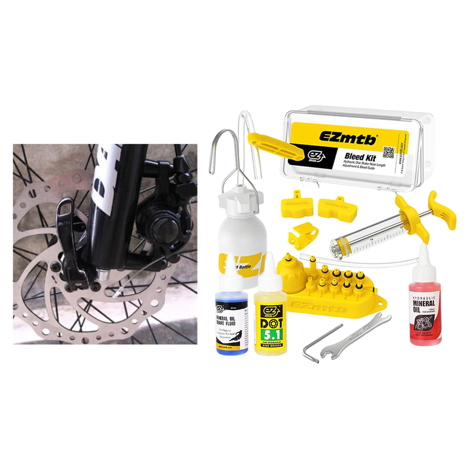 Bicycles Brake Bleed Kit Hydraulic Oil Mineral Disc Brake For