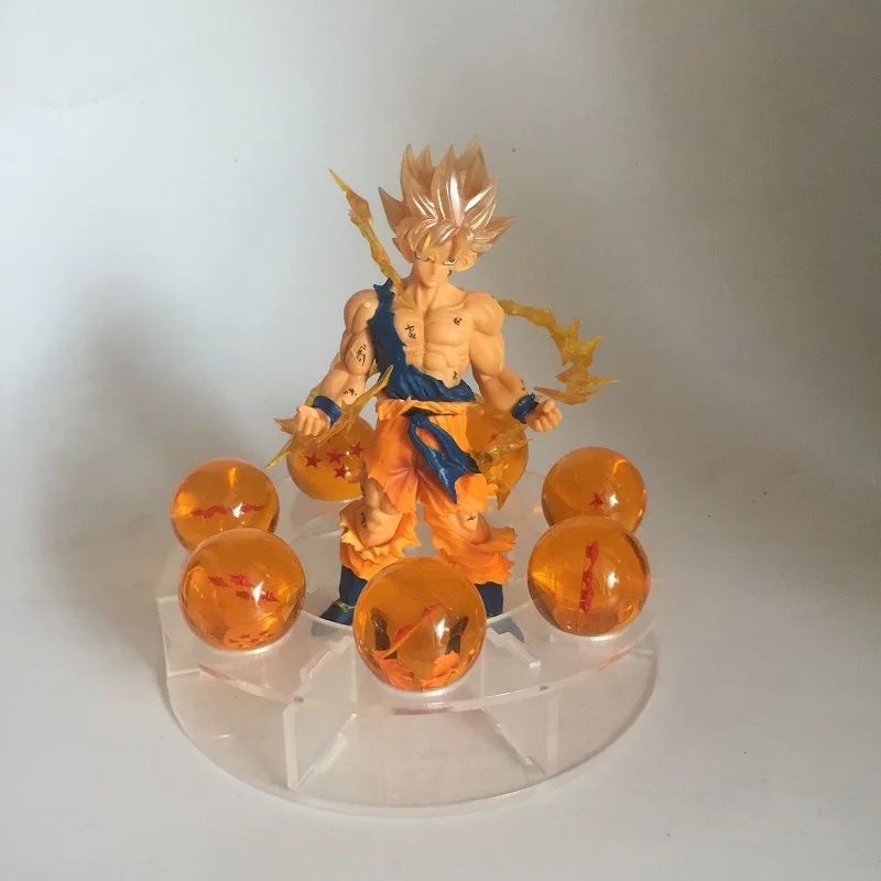 Аниме Dragon Ball Z театральная версия Dragon Assemblage призовая фигурка гаражный набор модель светящаяся игрушка креативный