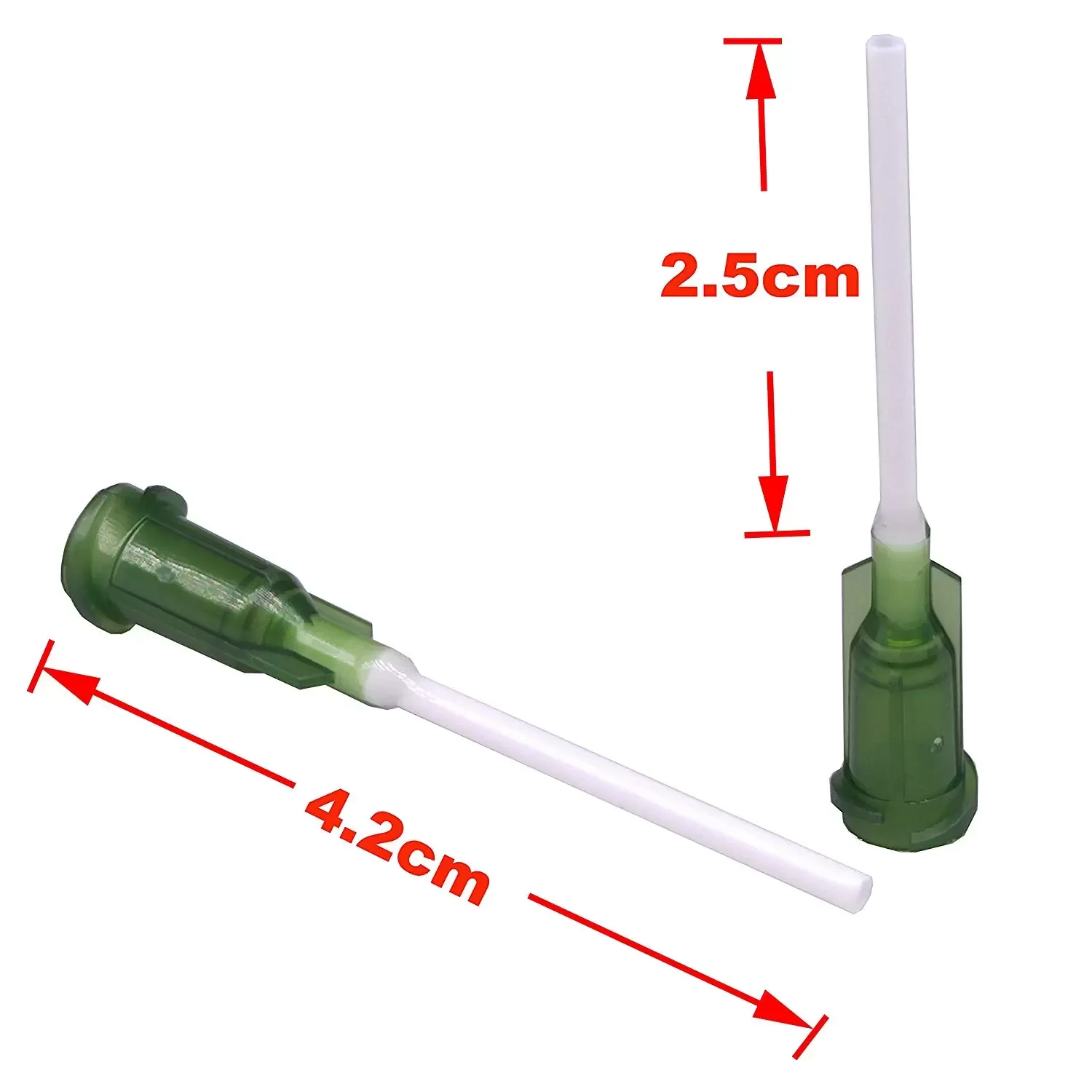 Syringe Dispensing Needles with Luer Lock14Ga x1Inch Length, PP Heat-Resistant Plastic Blunt Tip,Screw Interface,Pack of 100pcs