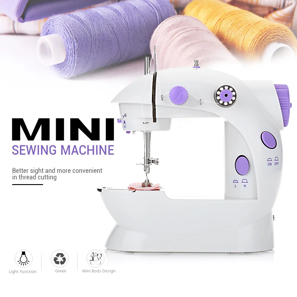 New Mini Handheld Sewing Machines Double Thread Multifunction Eu
