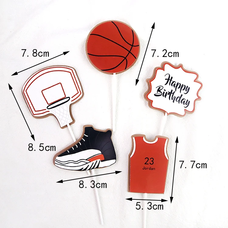 39 Pcs Decorazioni Compleanno Basket - Banner di Pallacanestro, Forniture per Feste di Bambini e Ragazzi