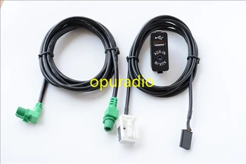 

Original GPS Navigation cable USB AUX in Plug Socket Harness Adapter for BMNW E39 E46 E38 E53 X5 Z4 E70 Car radio