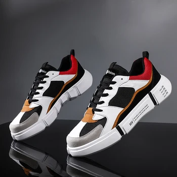 

Autumn Spring Men Sneakers Air Mesh Shoes For Men Breathable Chunky Sole Men Casual Shoes Sneakers Canvas Vulcanize Shoes