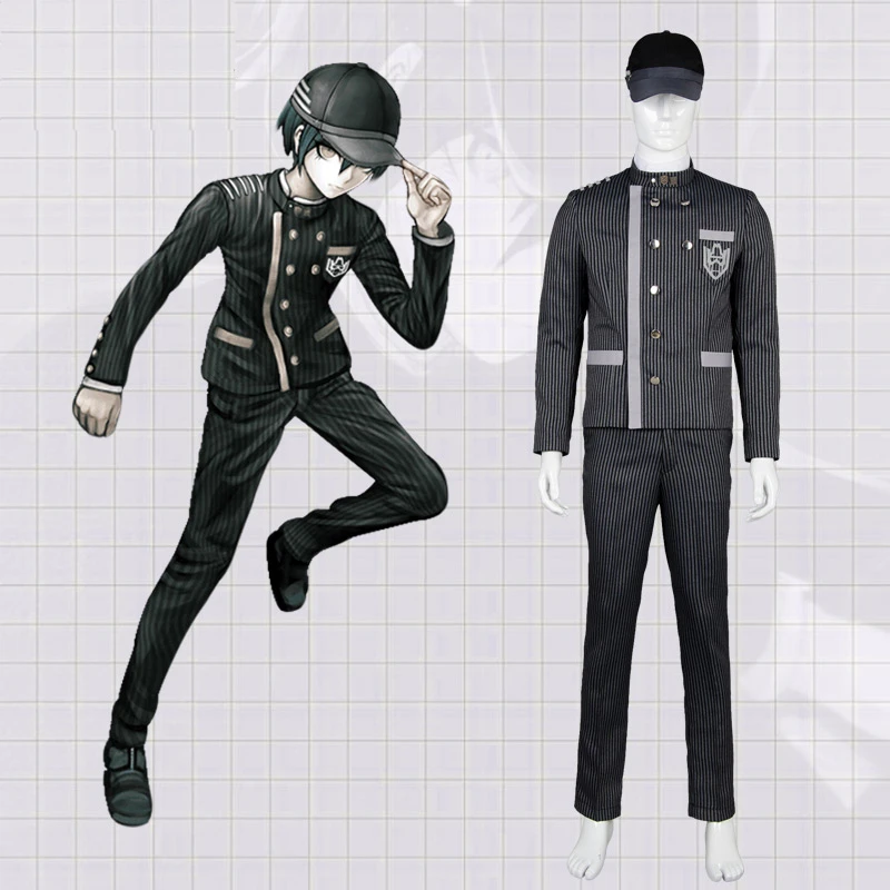 Anime Danganronpa Cosplay Saihara Shuichi Costumes School Girls Uniform Dangan Ronpa Halloween For Men CS228 | Тематическая одежда