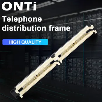 ONTi 19" Cabinet Rack 100pairs Telephone Module 110 Distribution Frame RJ11 Voice 4C 2C Cable 110 Telephone Patch Panel 1