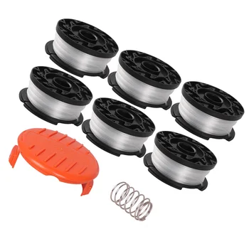 

8PCS/Set Replacement Nylon Spool Grass String Trimmer Mower Line Replacement String Trimmer Wire Compatible for BLACK DECKER (Or