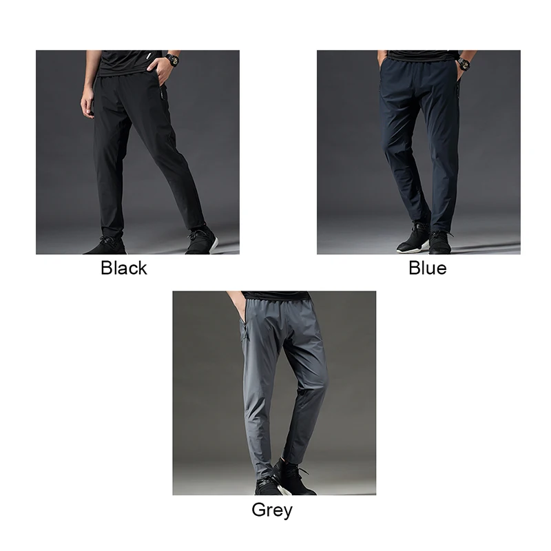 Running Pants Men Sport Jogging Fitness Yoga Training Basketball Football Long Leggings Ice Silk Elastic Quick Drying Trousers view 4