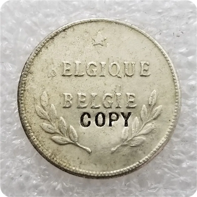 1944 BELGIUM 2 франка(2 Франка) Серебро сделано в ошибка копия памятные монеты-копии монет медаль коллекционные монеты