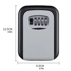 Boîte à clés de verrouillage à Code en alliage, coffre fort à mot de passe, cadenas de sécurité de voyage, boîtes de rangement à mot de passe, résistant aux intempéries 