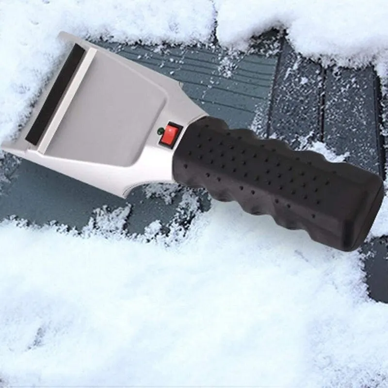 VERNILLA Heated Snow Ice Scraper for Car 12V Plug into Cigarette Lighter  Electric Scraper Heating Snow Ice Brush Shovel Snow Removal Tools for Car