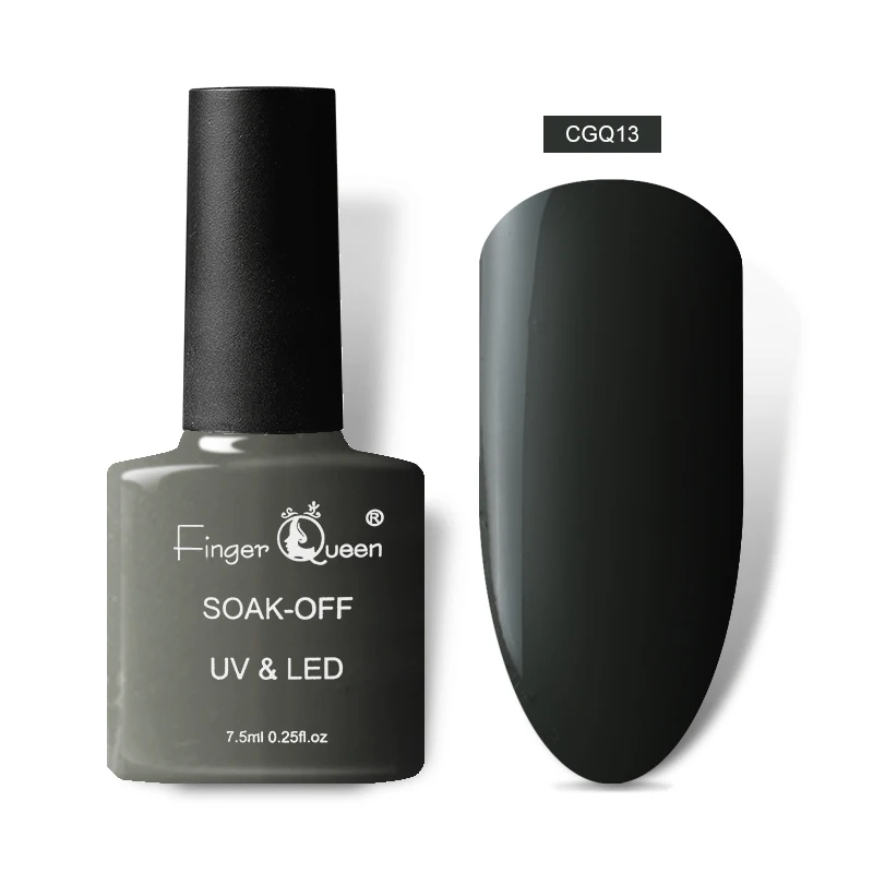 Набор гель-лаков Fingerqueen UV Vernis полуперманентный праймер верхнее покрытие 7,5 мл полигель-лак для ногтей маникюр Гель-лаки для ногтей - Цвет: CGQ13