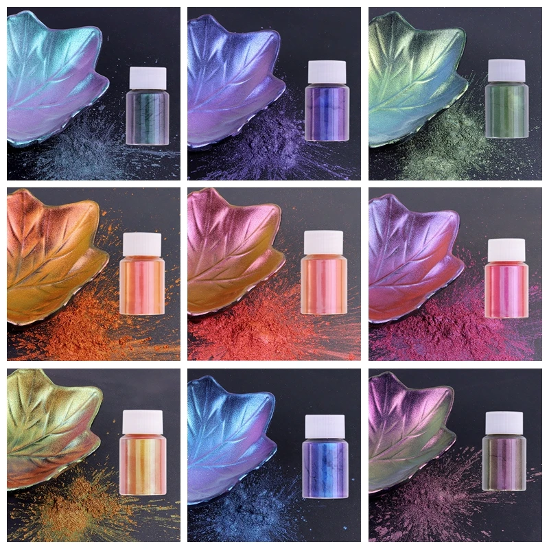 Alabama Oeste coreano Camaleón polvos de Color para pintura, polvo de Mica para Resina epoxi,  pigmento de perlas en polvo, 10 colores|Tintes para jabón| - AliExpress