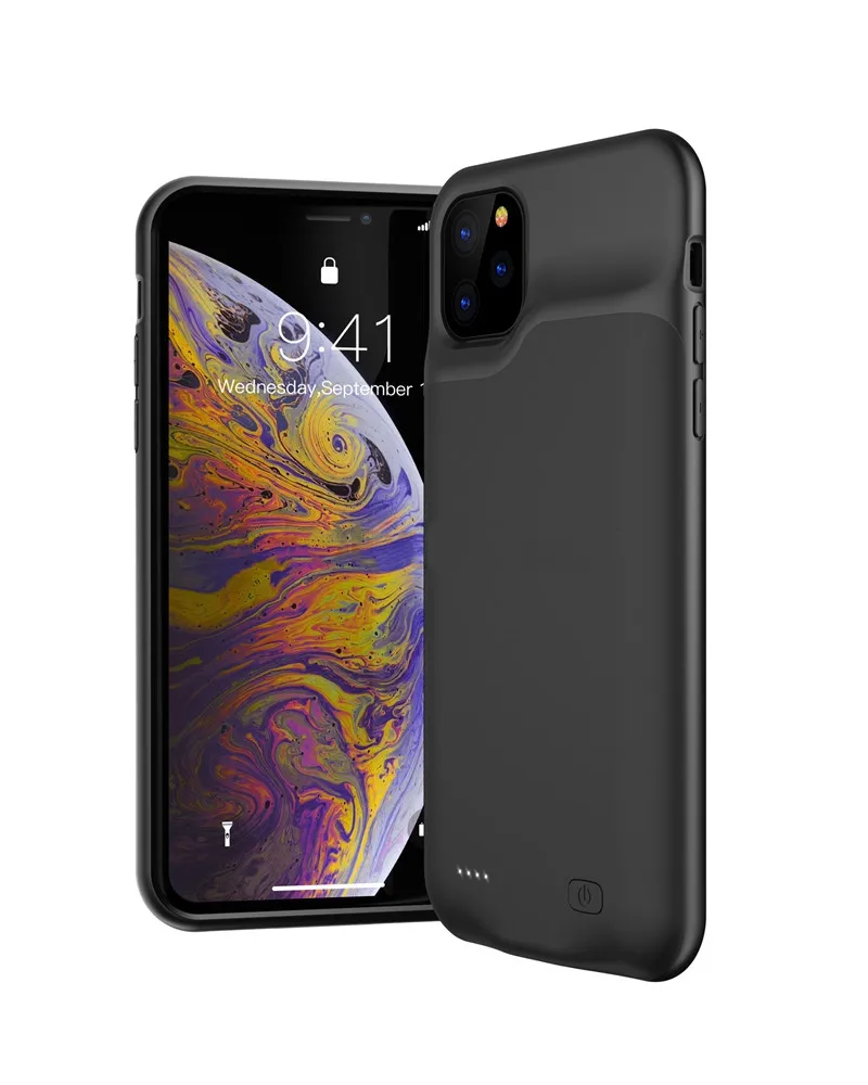 Портативный внешний аккумулятор для iPhone 11/iPhone 11 Pro Max, Расширенный чехол для аккумулятора телефона для iPhone 11Pro, зарядное устройство, поддержка