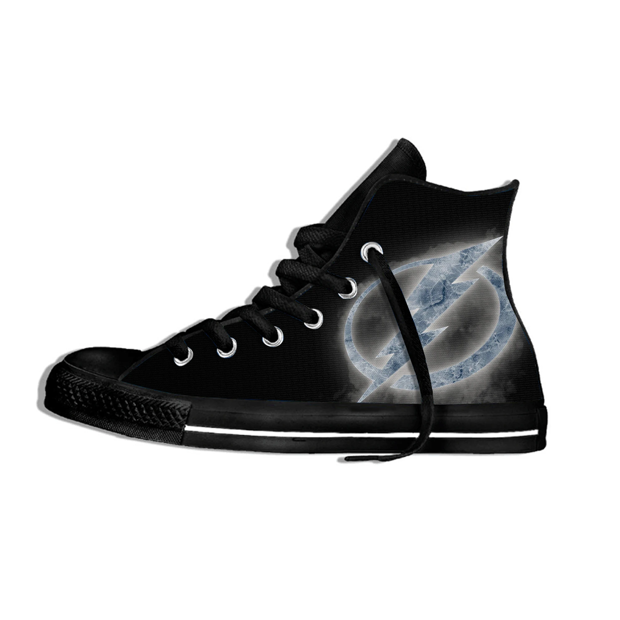 Для мужчин/Для женщин Дышащие кроссовки Lightning легкий обувь с высоким берцем залива Тампа Хоккей вентиляторы повседневная обувь на плоской подошве; парусиновая обувь - Цвет: 5